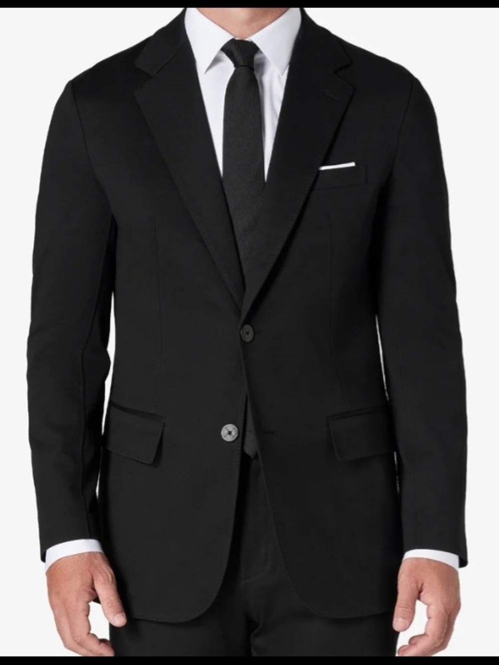Men's XSuit 5.0 Black Two-Button Tailored Suit Jacket 44R
